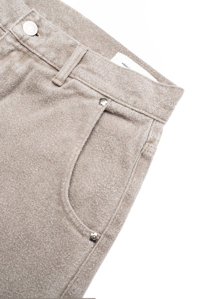 Straight Cut Jeans - Brushed Mudstone