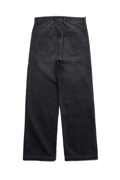 Straight Cut Jeans - Faded Black