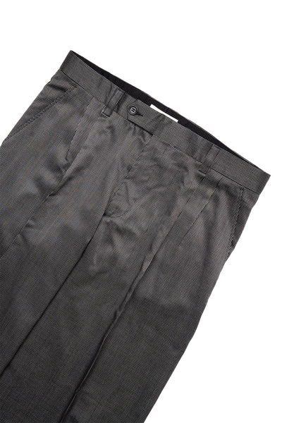 Classic Trousers - Fine Silver Stripe