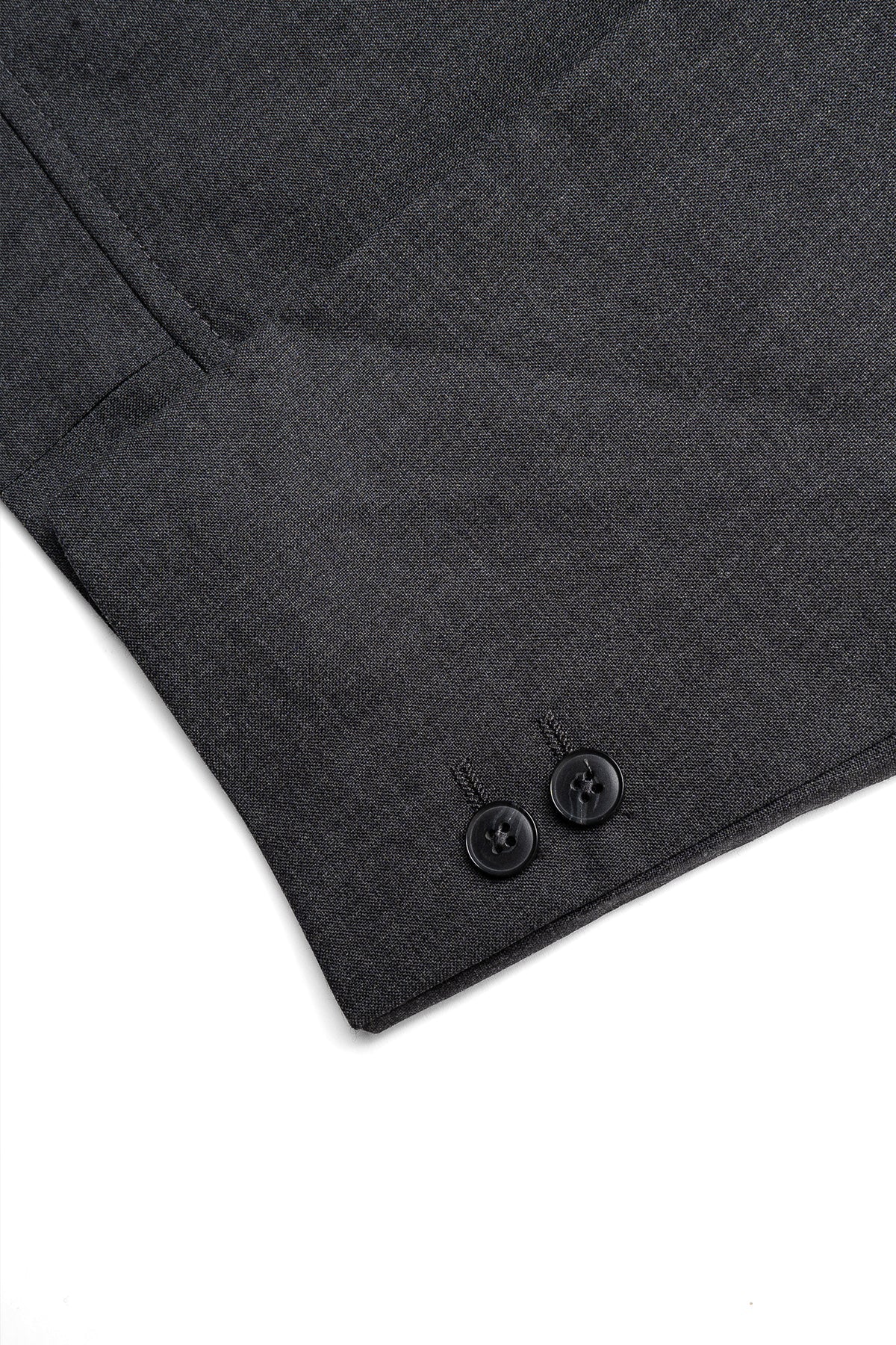 Patch Pocket Blazer - Grey Worsted Wool