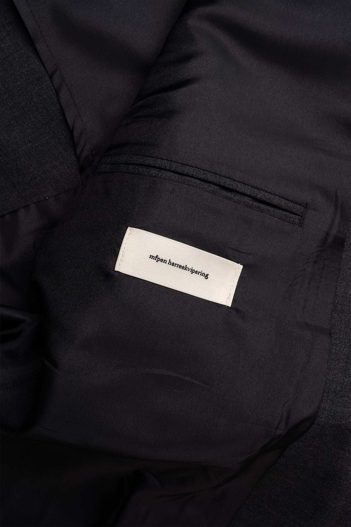 Patch Pocket Blazer - Grey Worsted Wool