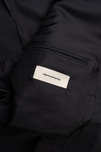 Patch Pocket Blazer - Grey Worsted Wool