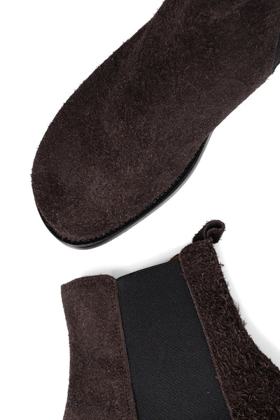 Core Boot - Brown Fuzzy Suede