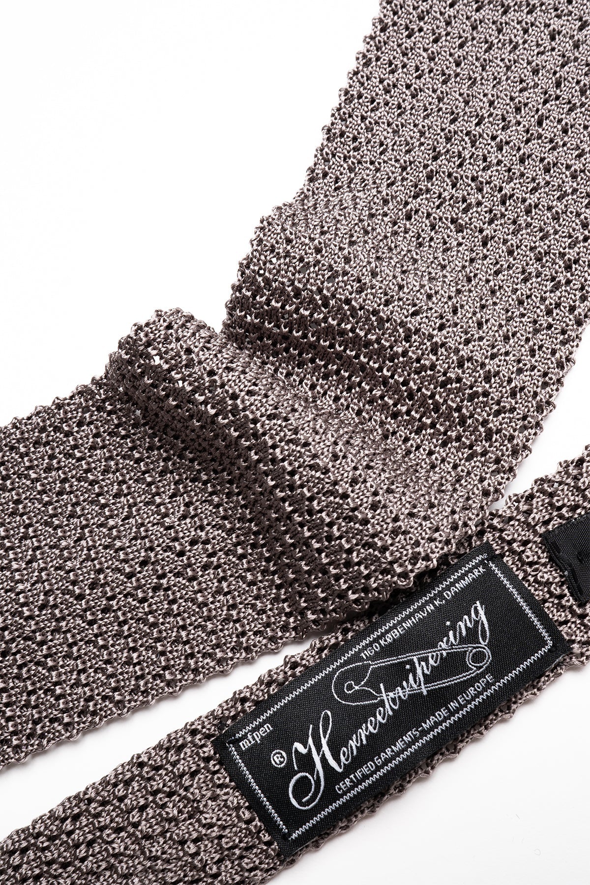 Formal Tie - Grey Open Knit