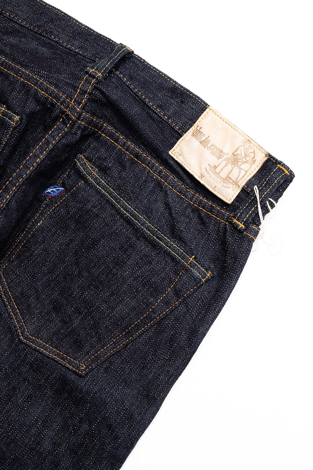 さたんページ XX-013 Slim Tapered Jeans Blue In Green Exclusive Version – BLUE