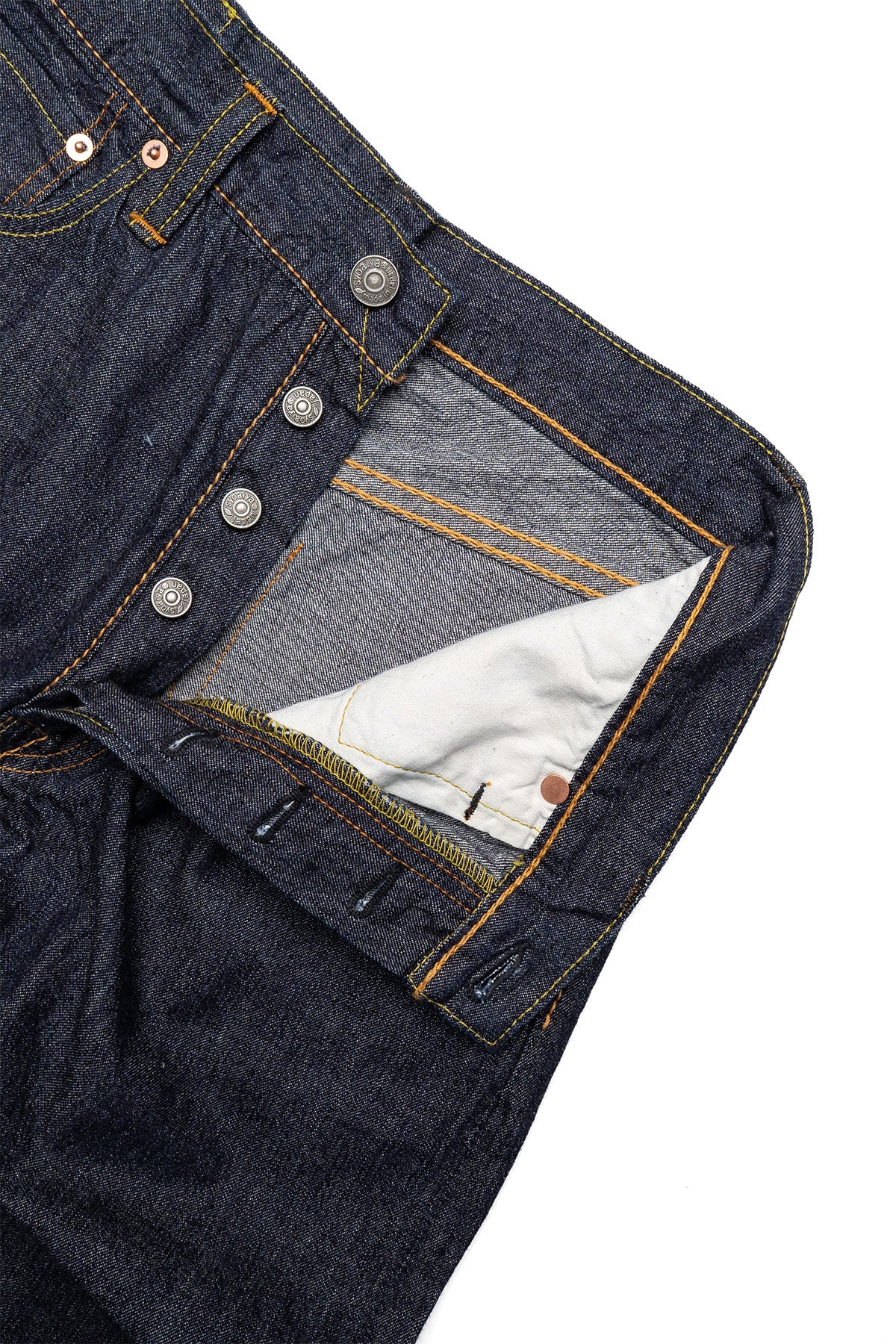 1182-002 10oz Selvedge Denim Wide Piped Straight