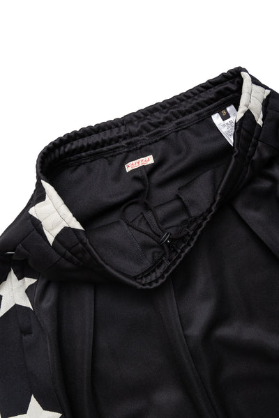 Smooth Jersey STUNT MAN & WOMAN Baggy Track Pants - Black