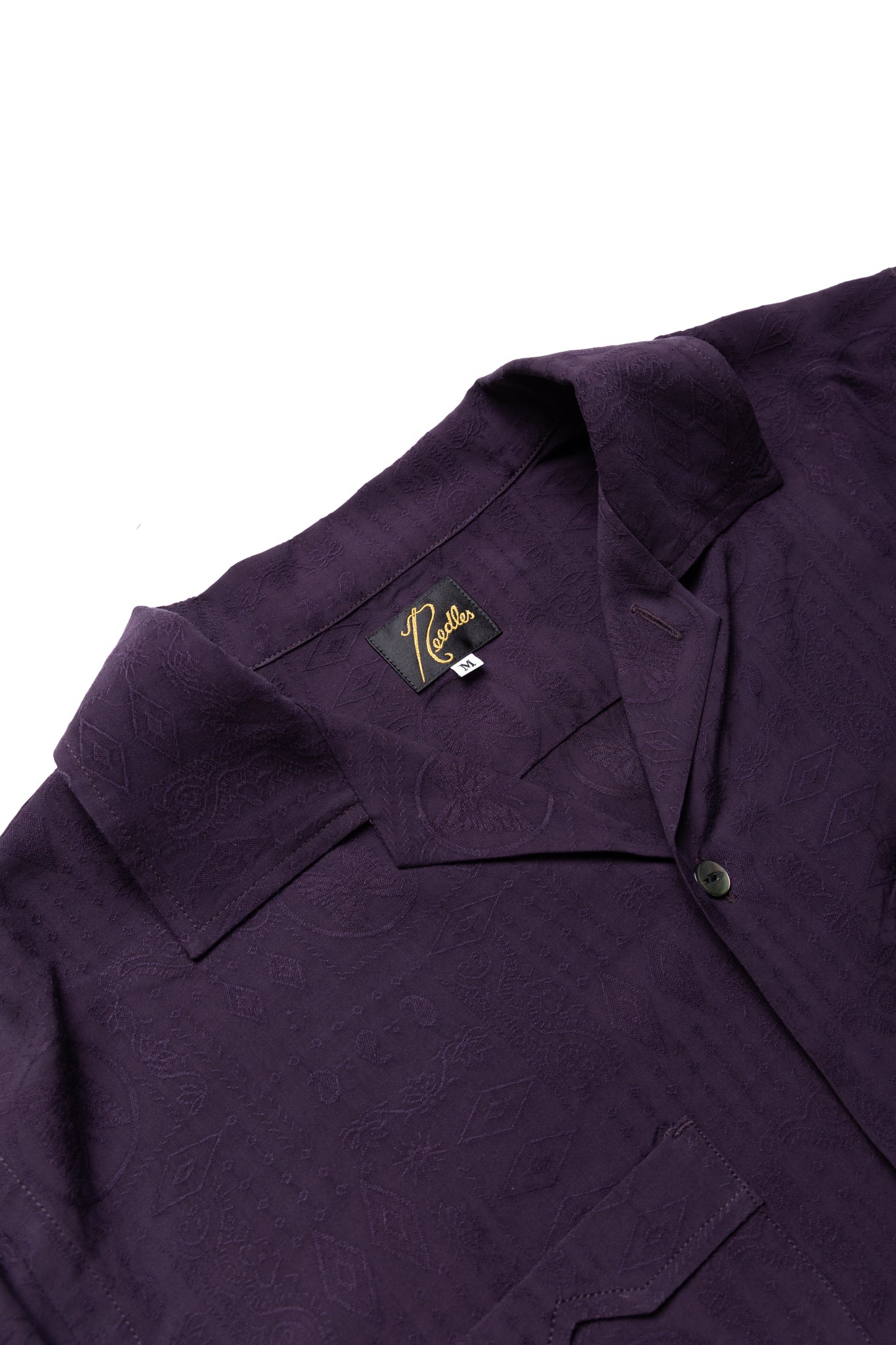 NEEDLES One-Up Shirt Rayon Fine Pattern Jacquard - Purple NEEDLES One-Up Shirt Rayon Fine Pattern Jacquard - Purple