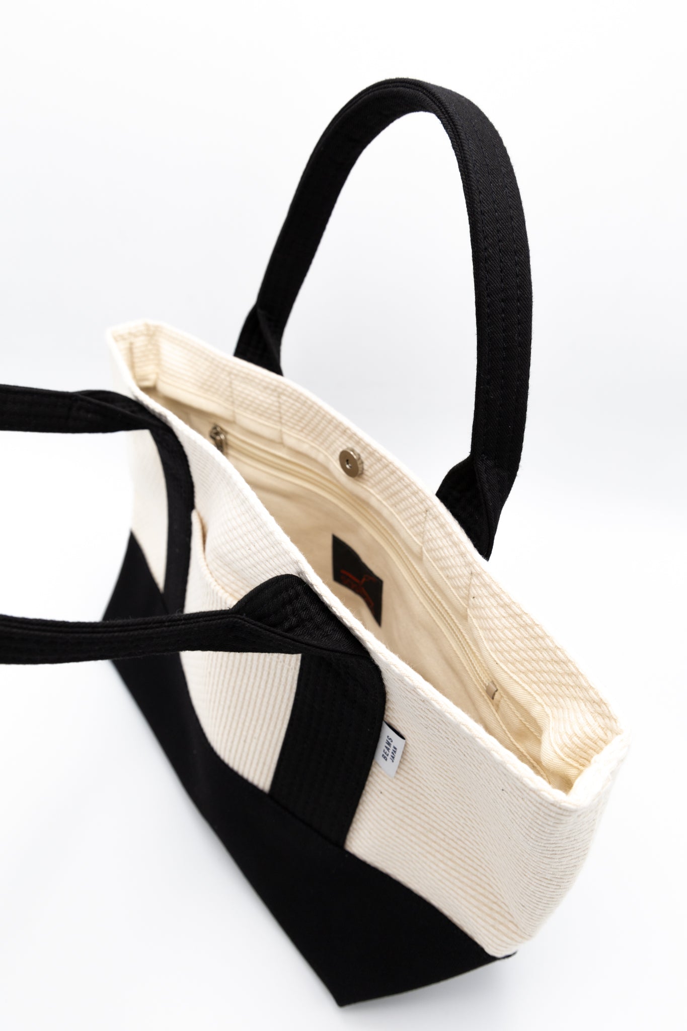 Sasicco x BEAMS JAPAN Obi Mini Tote Bag - Natural x Black