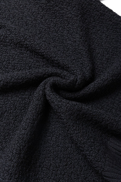 S/S Polo Sweater Merino Wool Knit - Black