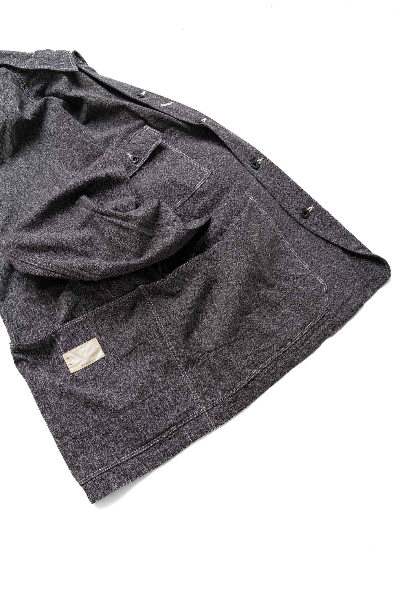 Grandrelle Chambray CACTUS Coverall - Charcoal