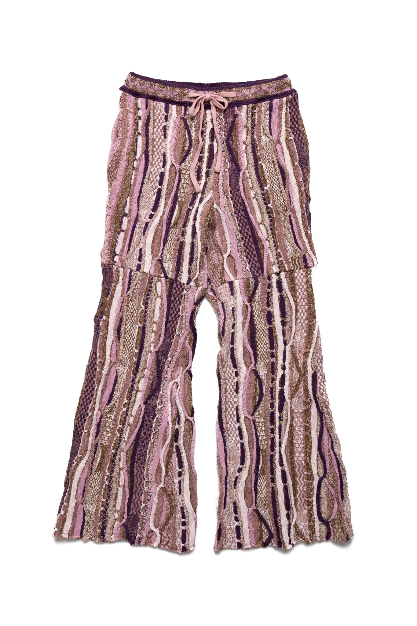 7G Knit GAUDY Flare Pants - Pink