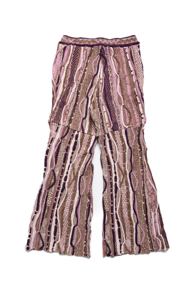 7G Knit GAUDY Flare Pants - Pink
