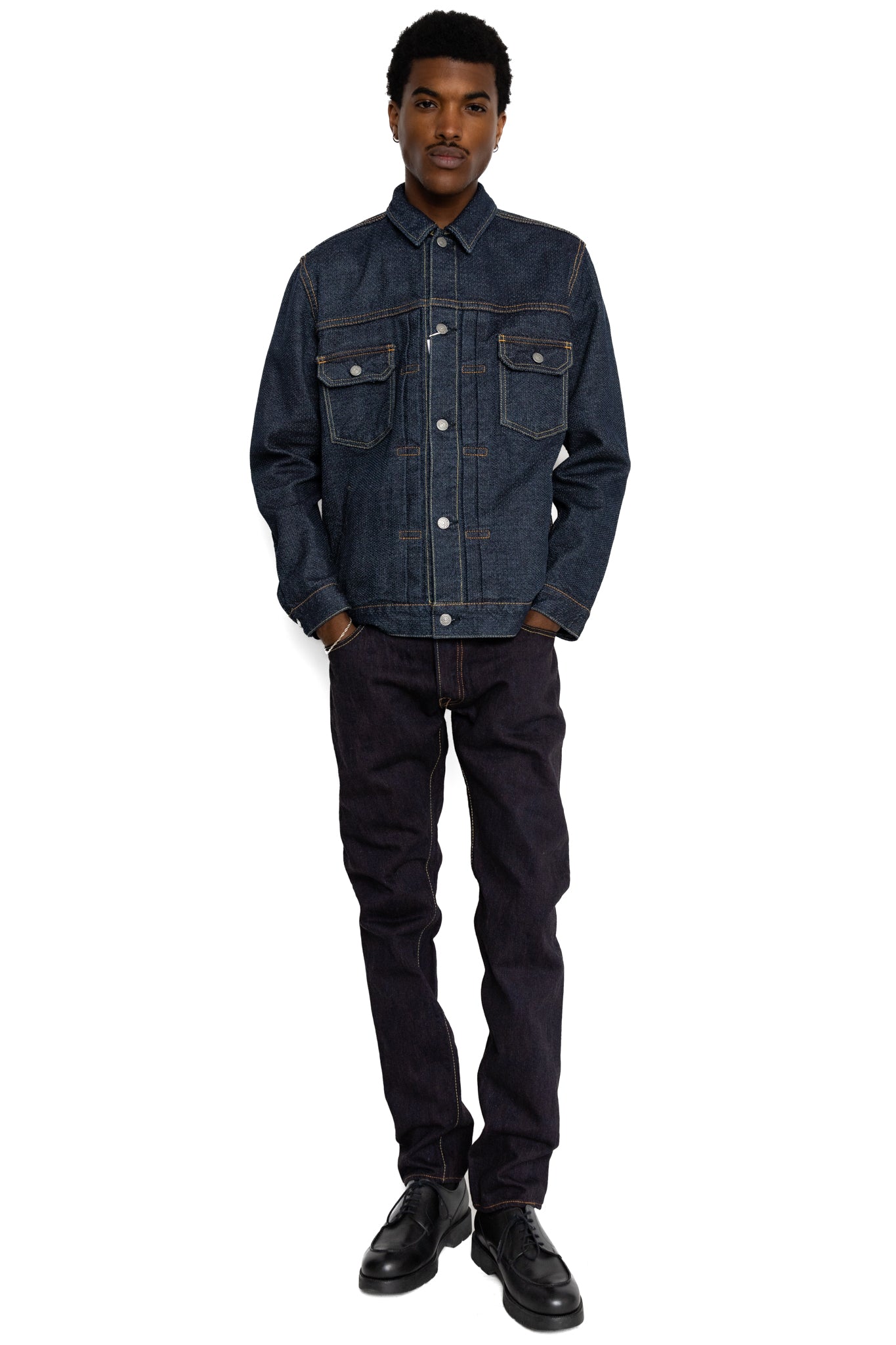 Sashiko Type 2 Jacket - Indigo x Indigo