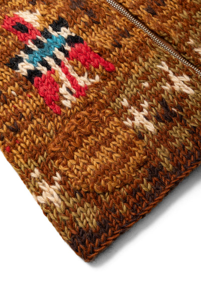 Hand Knit Cowichan HARAMAKI Multi Roll - Gold