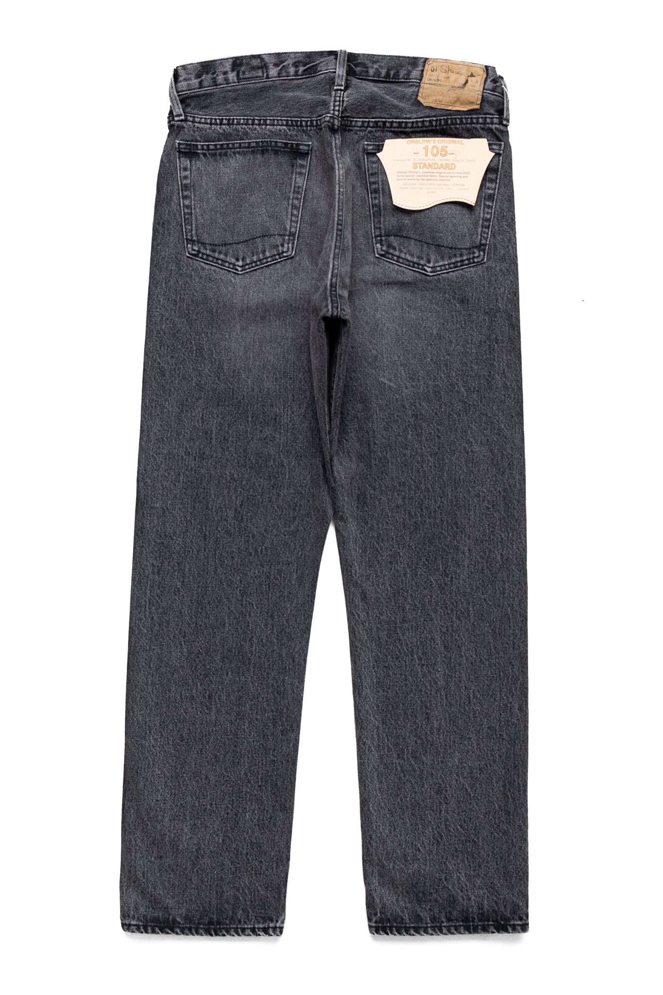 105 90's Black Denim Stone Wash