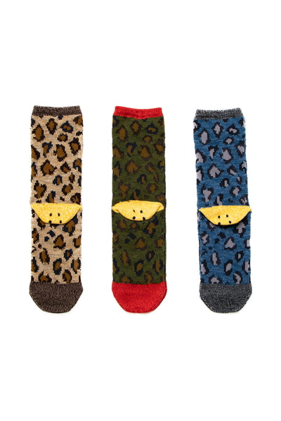 84 Yarns RAINBOWY HAPPY HEEL Leopard Socks