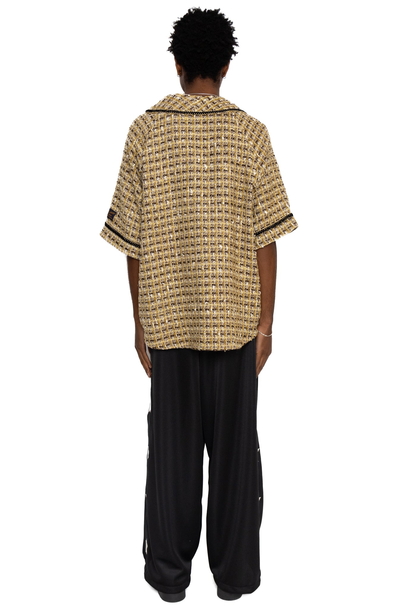 Smooth Jersey STUNT MAN & WOMAN Baggy Track Pants - Black