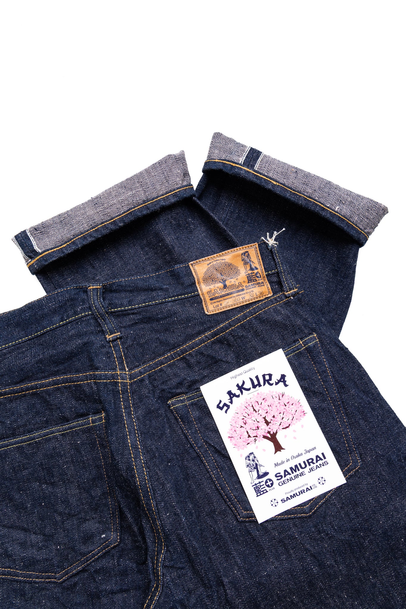 S500AX-SAKURA Indigo x Light  Pink Regular Straight