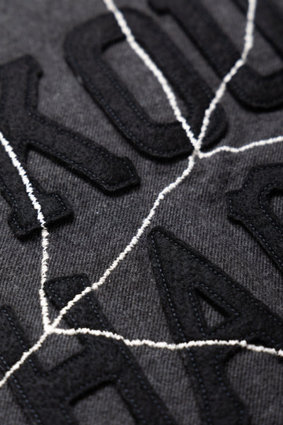 Cotton Wool GREAT KOUNTRY Baseball Shirt (KOUNTRY DREAM CATCH Remake) - Dark Grey