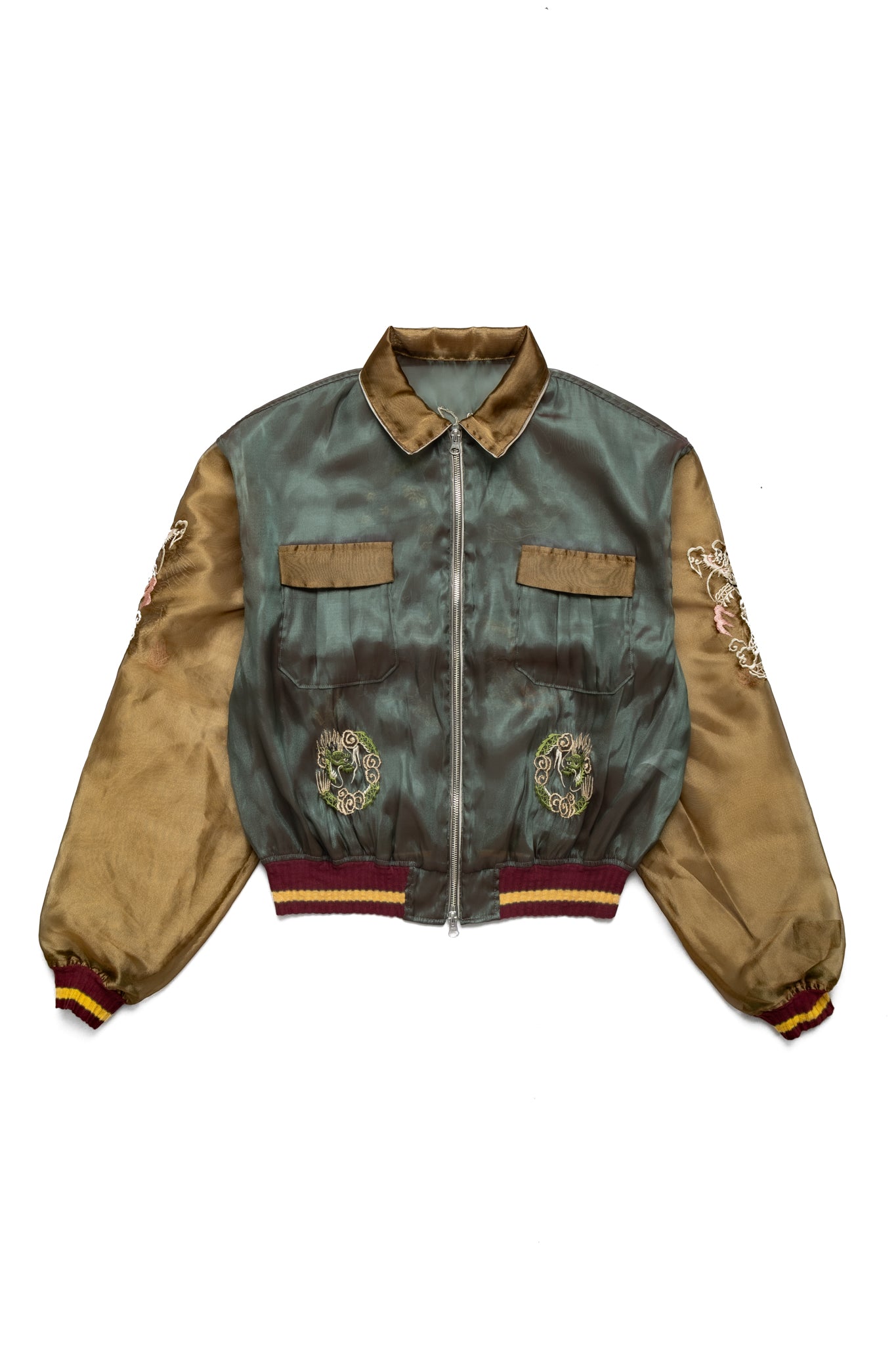 Sheer Pearl Mosquito Guard 2TONES Vietnam JKT - Khaki x Beige