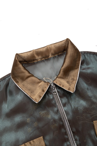Sheer Pearl Mosquito Guard 2TONES Vietnam JKT - Khaki x Beige