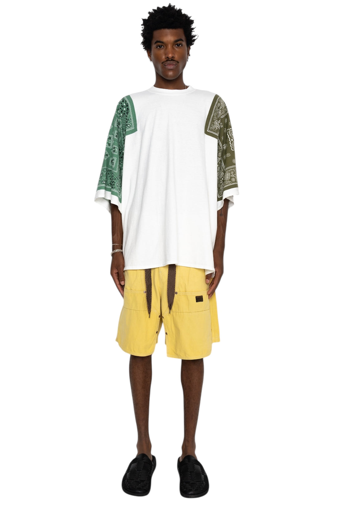 Kapital 18.5/- Jersey Bandana HUGE-T (COOKIE) - Khaki – BLUE IN