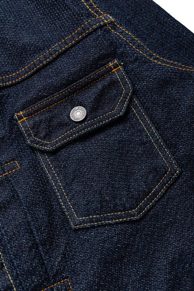 Sashiko Type 2 Jacket - Indigo x Indigo