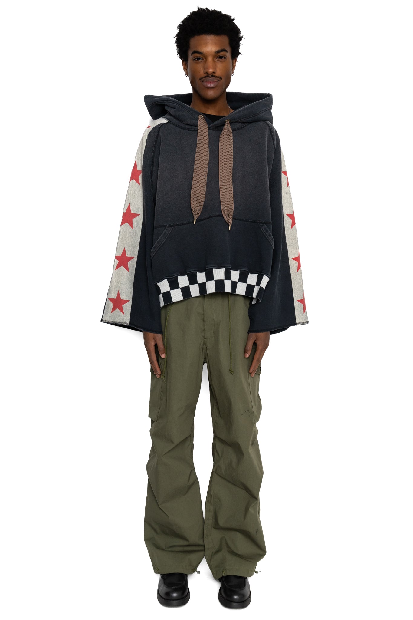 Kapital SWT Knit CAFE RACER DEVIL Hoodie - Black – BLUE IN