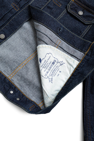 Sashiko Type 2 Jacket - Indigo x Indigo