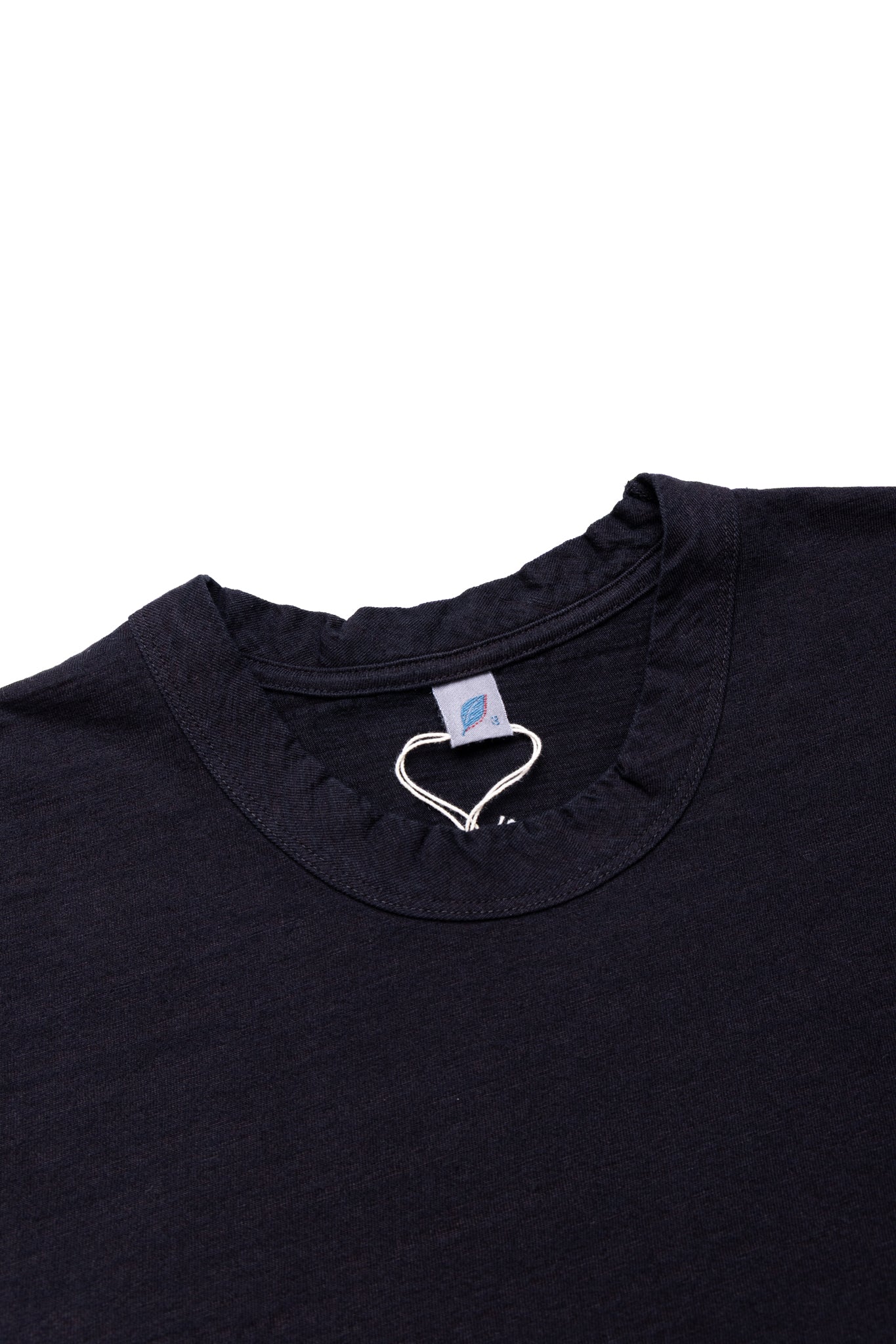 Indigo Jersey Crew Neck T-shirt - Indigo x Black