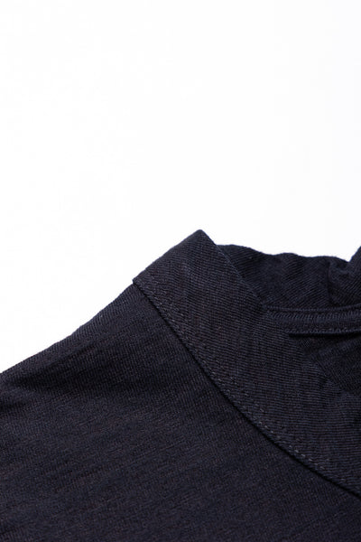 Indigo Jersey Crew Neck T-shirt - Indigo x Black