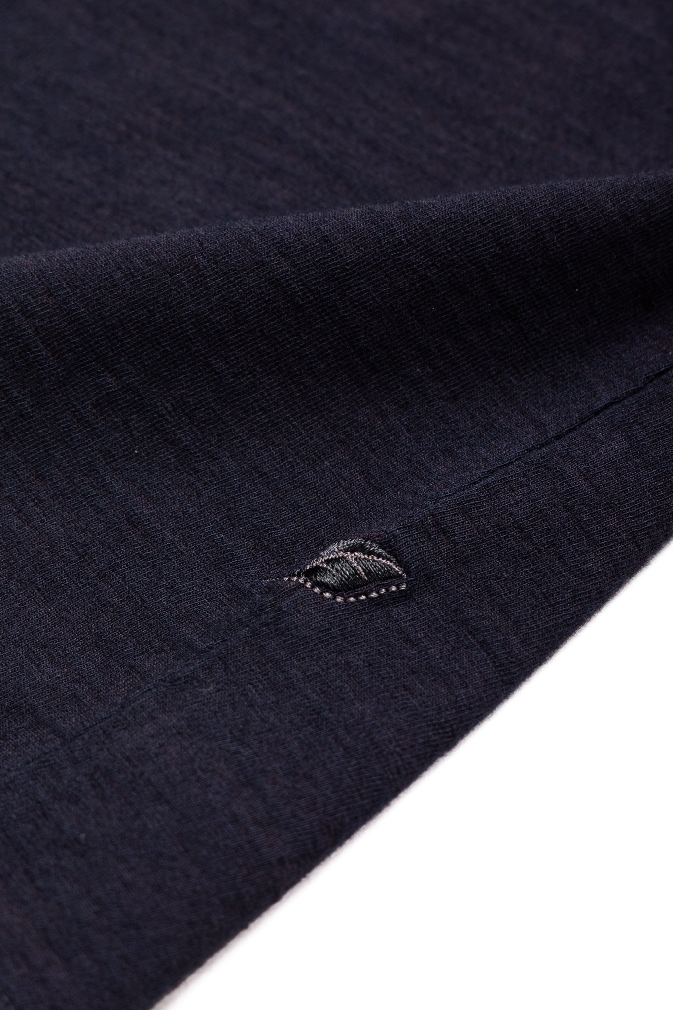 Indigo Jersey Crew Neck T-shirt - Indigo x Black