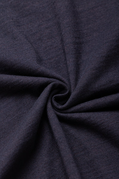 Indigo Jersey Crew Neck T-shirt - Indigo x Black