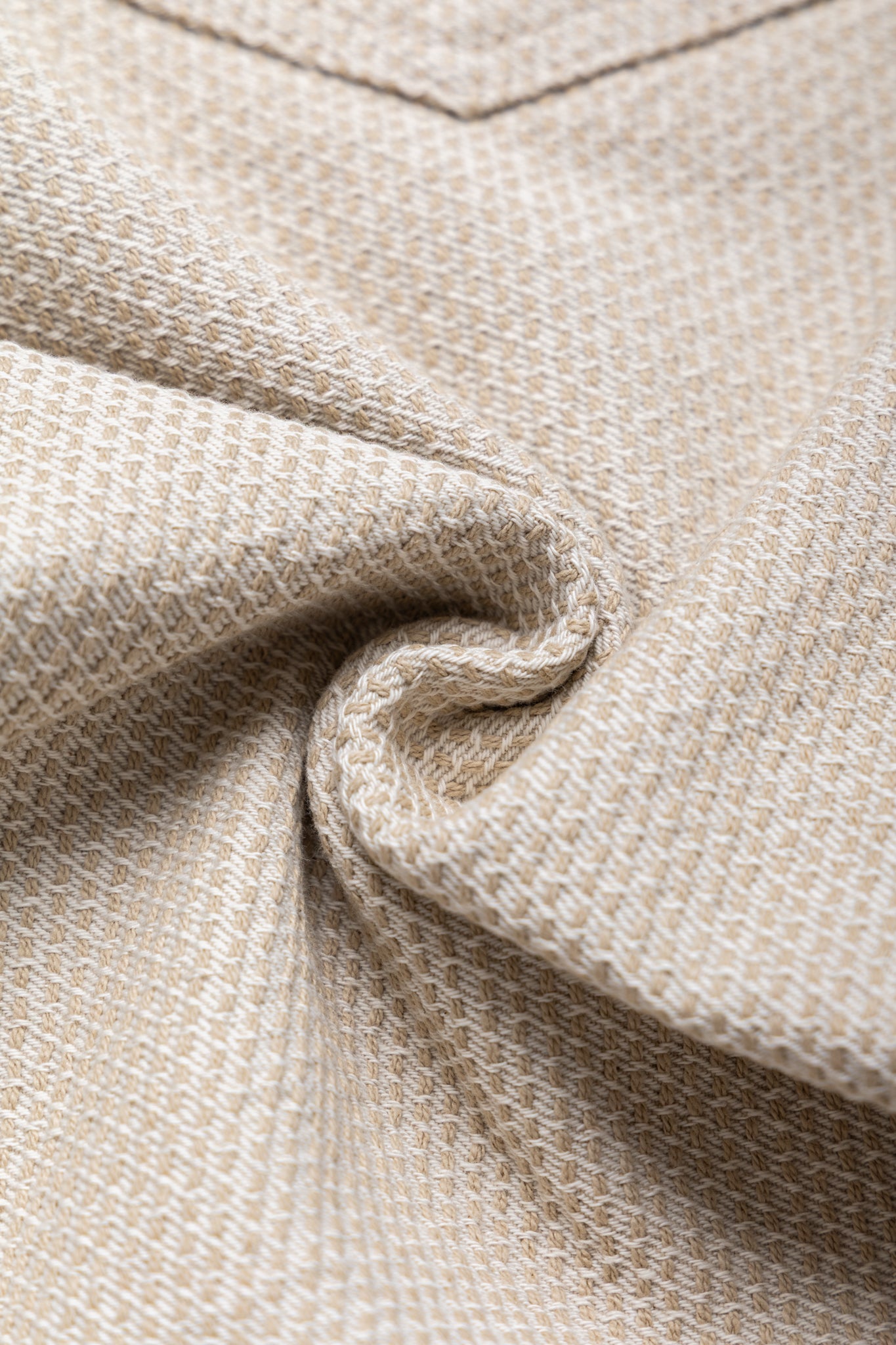 1178-IV 12oz Sashiko 5P Pants Regular Fit - Ivory x Beige