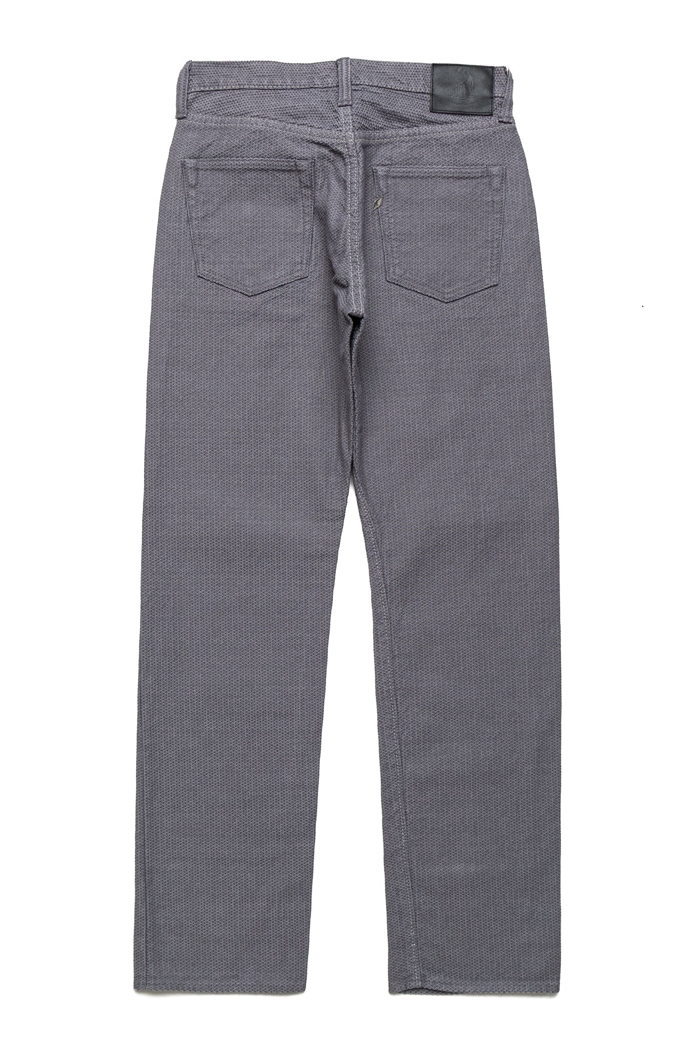 1178-GRY 12oz Sashiko 5P Pants Regular Fit - Heather Grey x Black