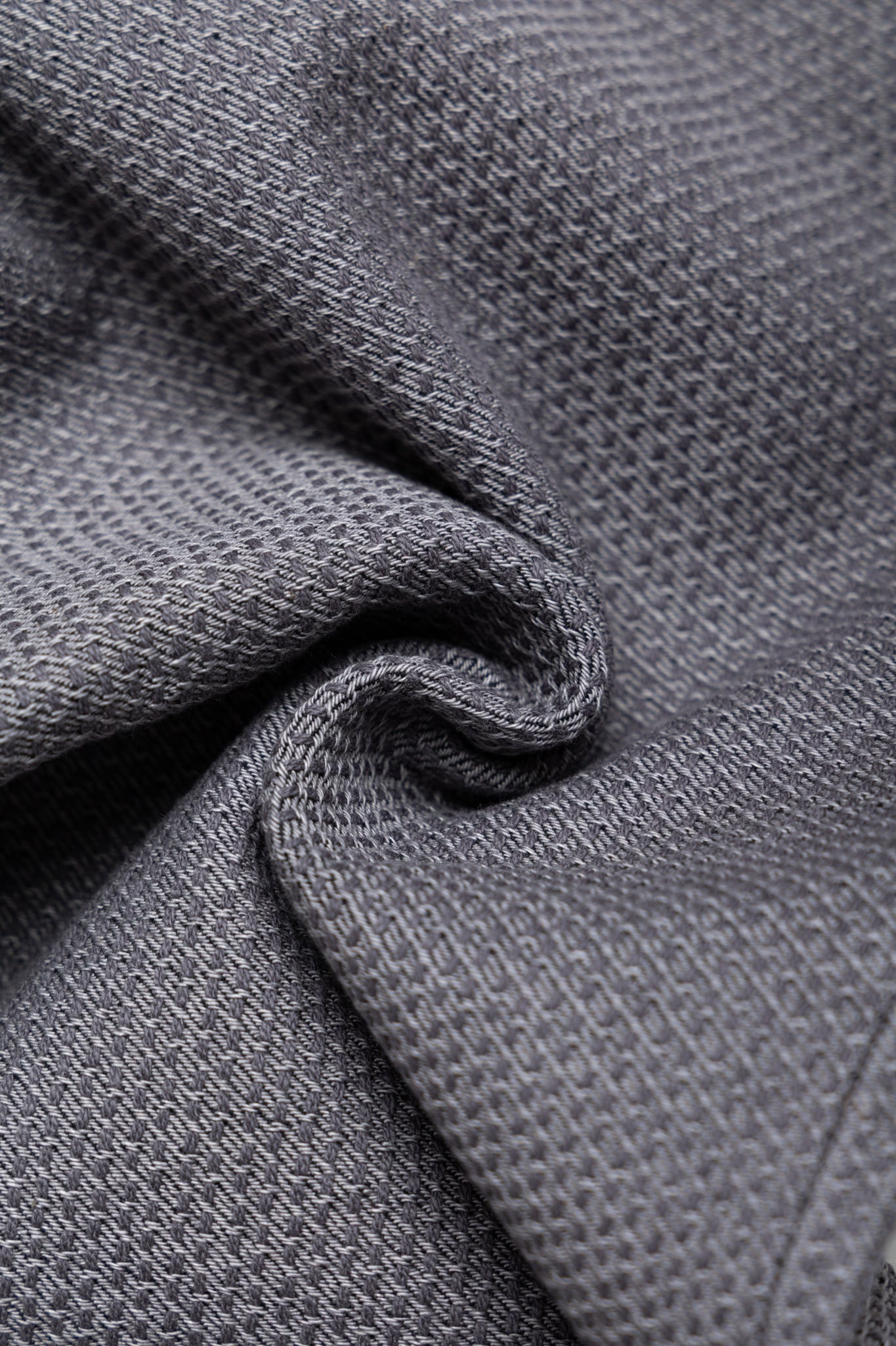 1178-GRY 12oz Sashiko 5P Pants Regular Fit - Heather Grey x Black