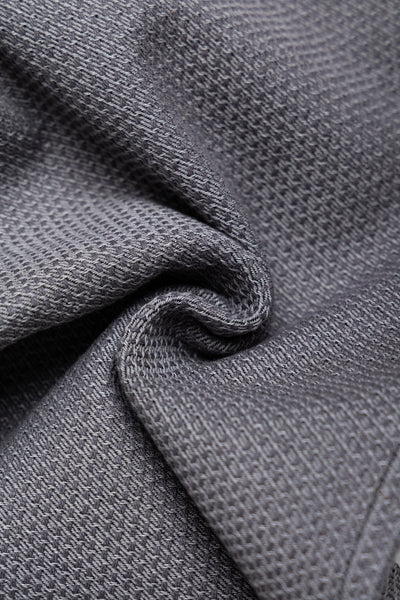 1178-GRY 12oz Sashiko 5P Pants Regular Fit - Heather Grey x Black