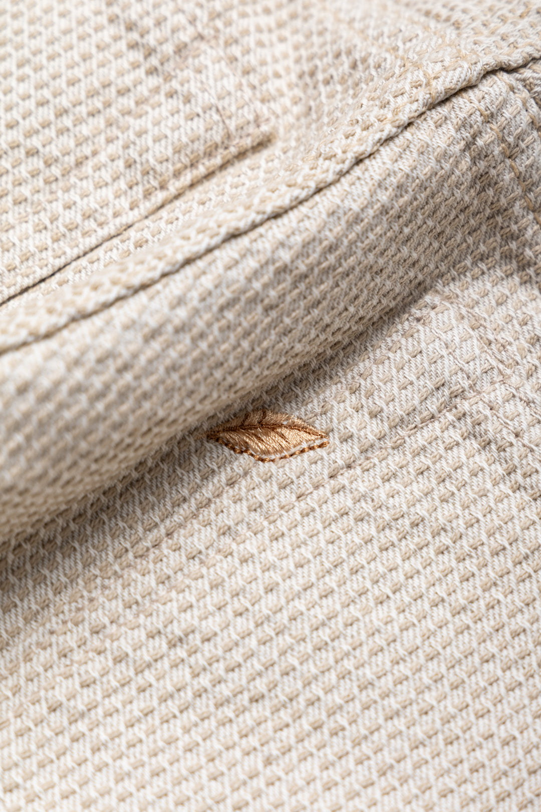 1177-IV 12oz Sashiko 5P Pants Relax Tapered - Ivory x Beige – BLUE