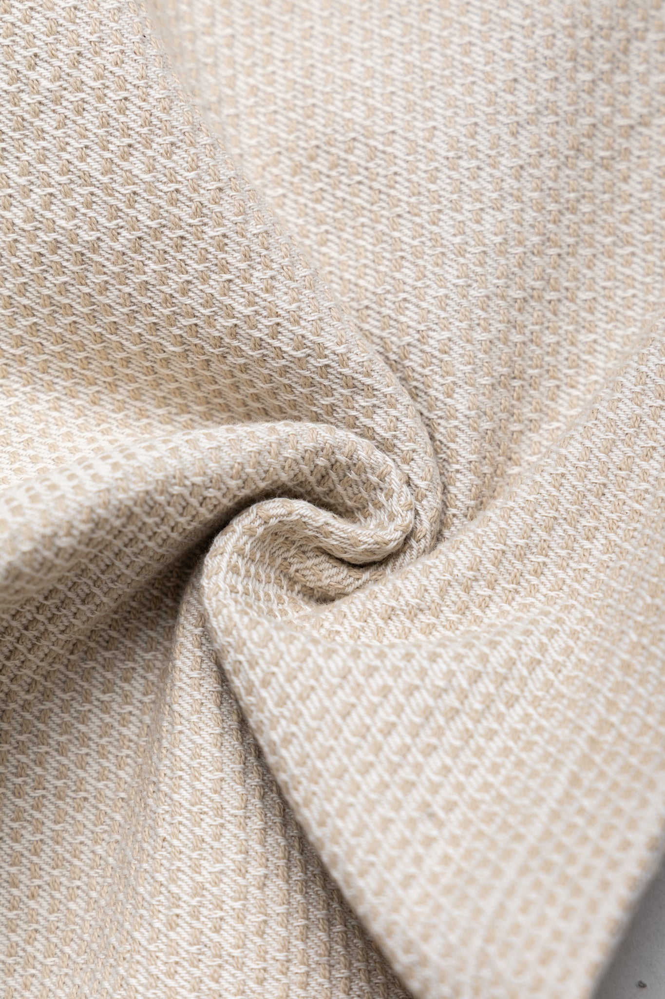 1177-IV 12oz Sashiko 5P Pants Relax Tapered - Ivory x Beige