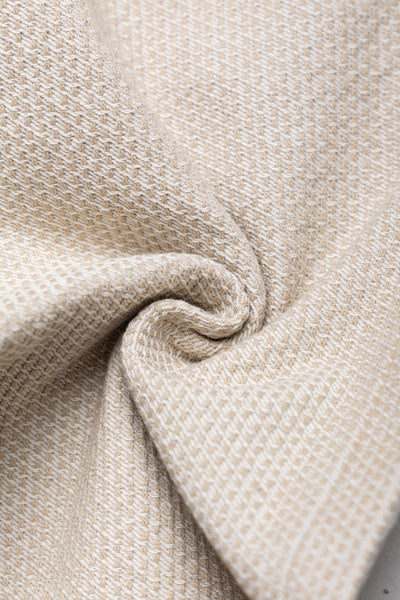 1177-IV 12oz Sashiko 5P Pants Relax Tapered - Ivory x Beige