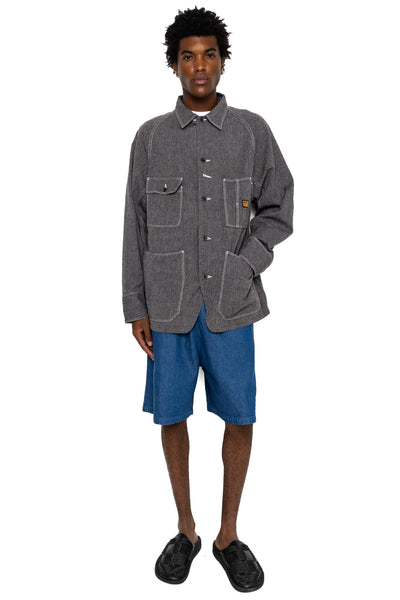 Grandrelle Chambray CACTUS Coverall - Charcoal