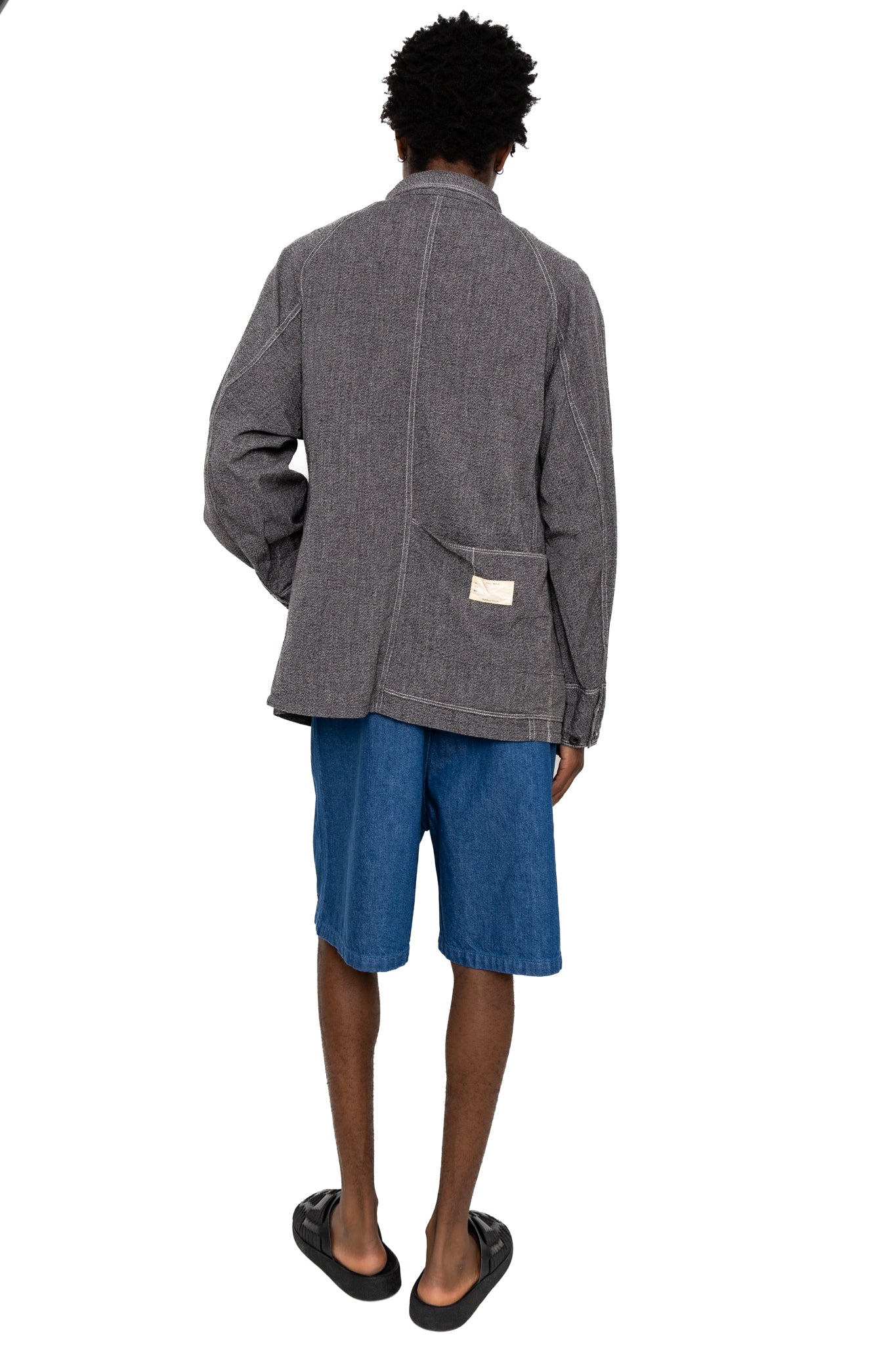 Grandrelle Chambray CACTUS Coverall - Charcoal