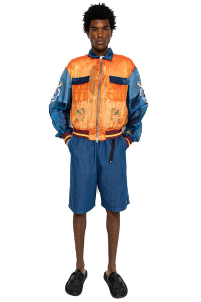 Sheer Pearl Mosquito Guard 2TONES Vietnam JKT - Orange x Blue