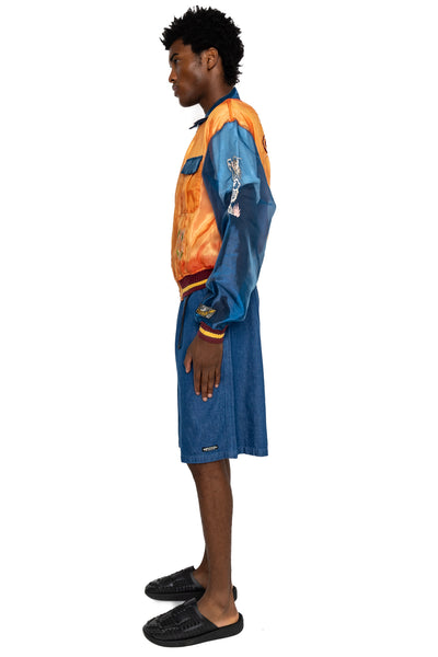 Sheer Pearl Mosquito Guard 2TONES Vietnam JKT - Orange x Blue