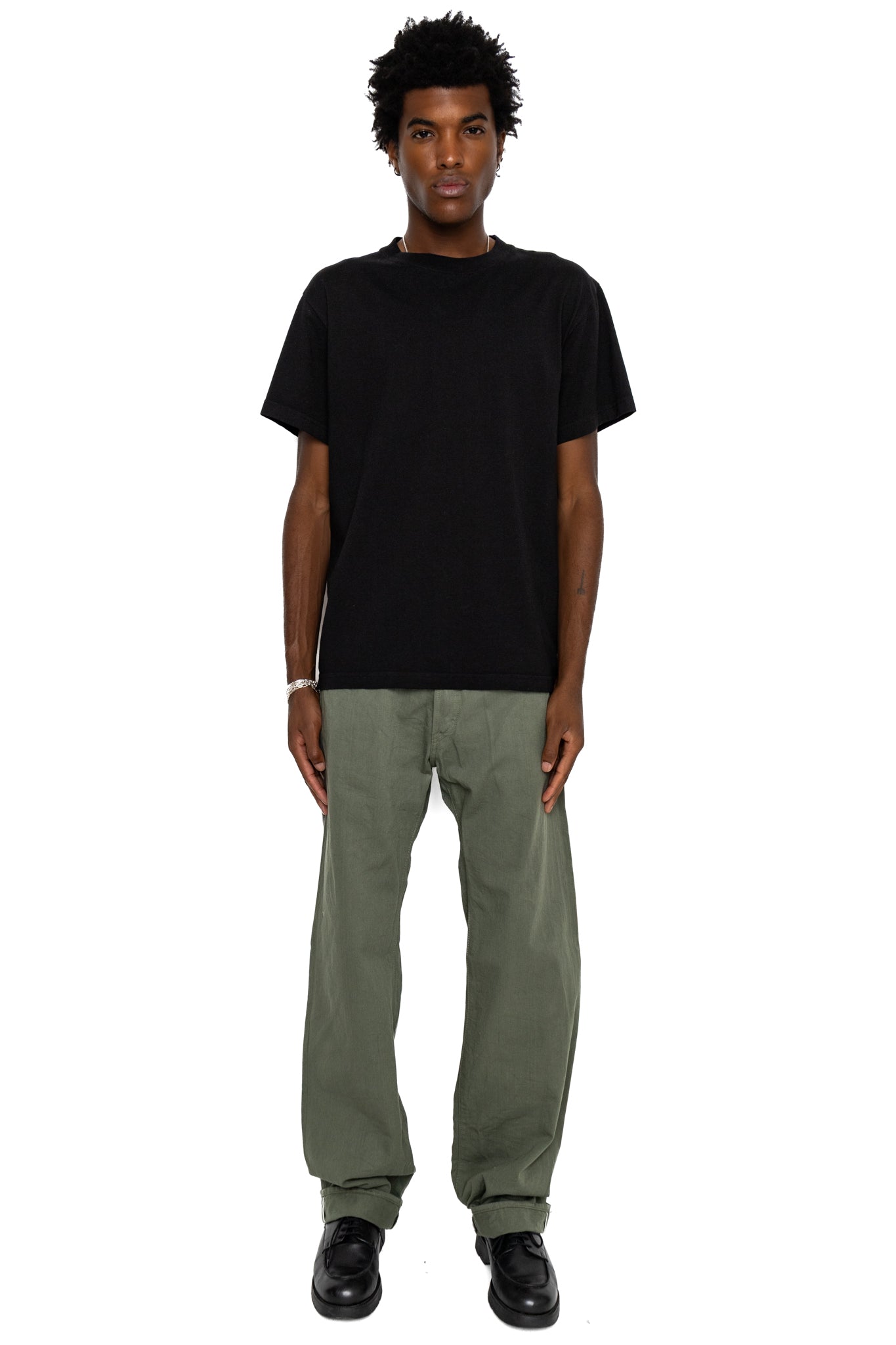 266SVC-GOL 8oz Selvedge Chino Relax Straight - Greyish Olive