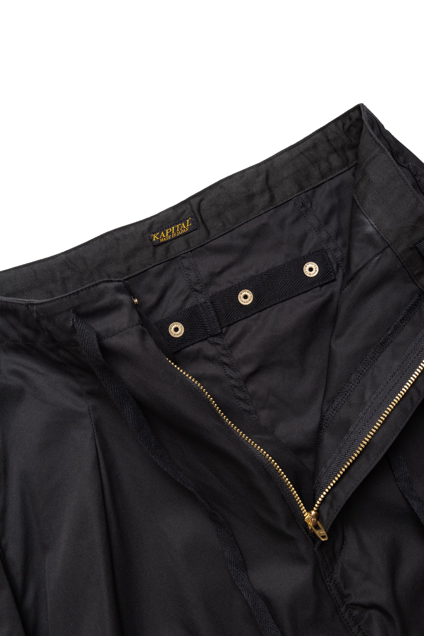 Combed Gabergine AOZAI Cargo Pants - Black