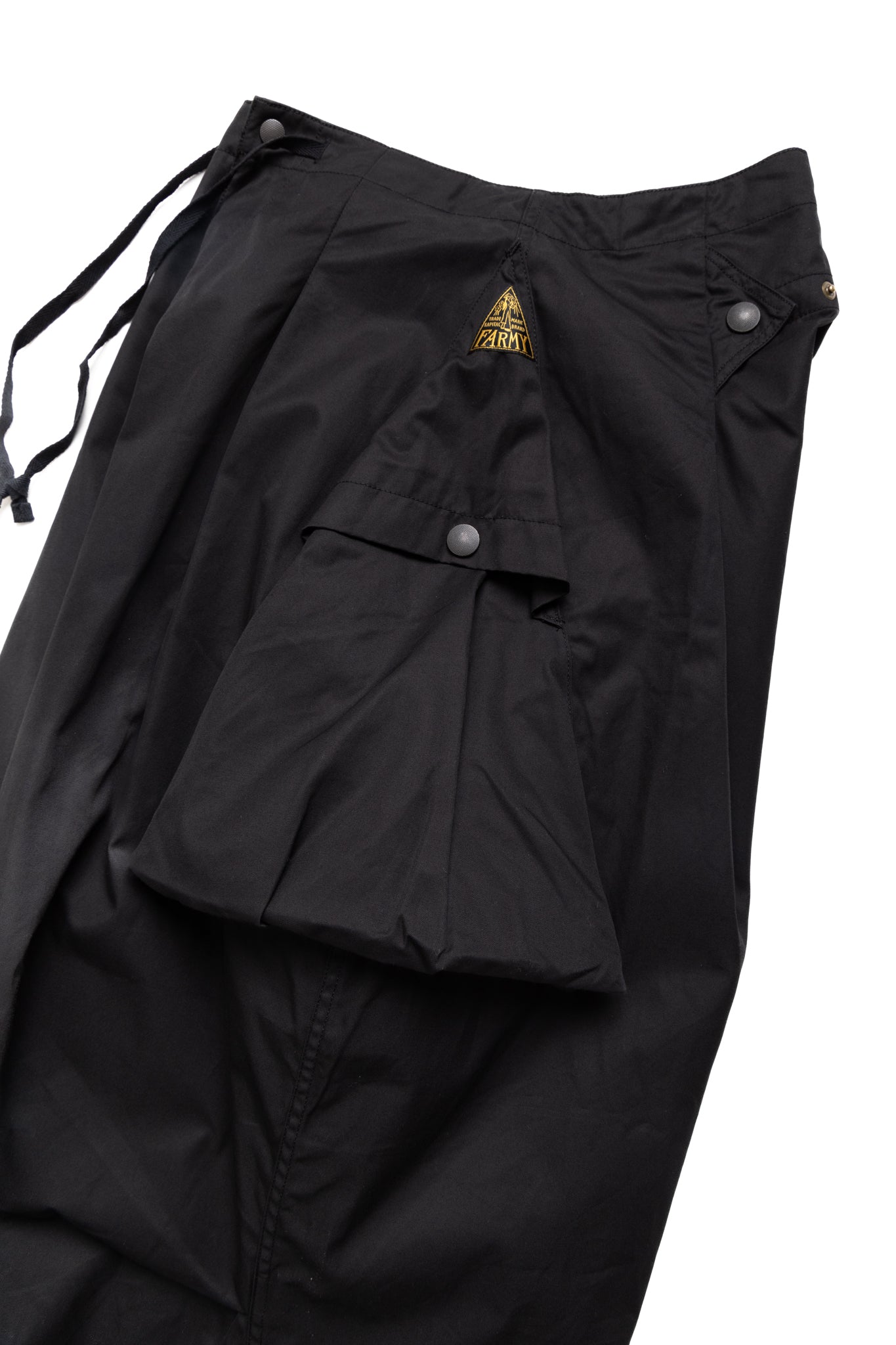 Combed Gabergine AOZAI Cargo Pants - Black