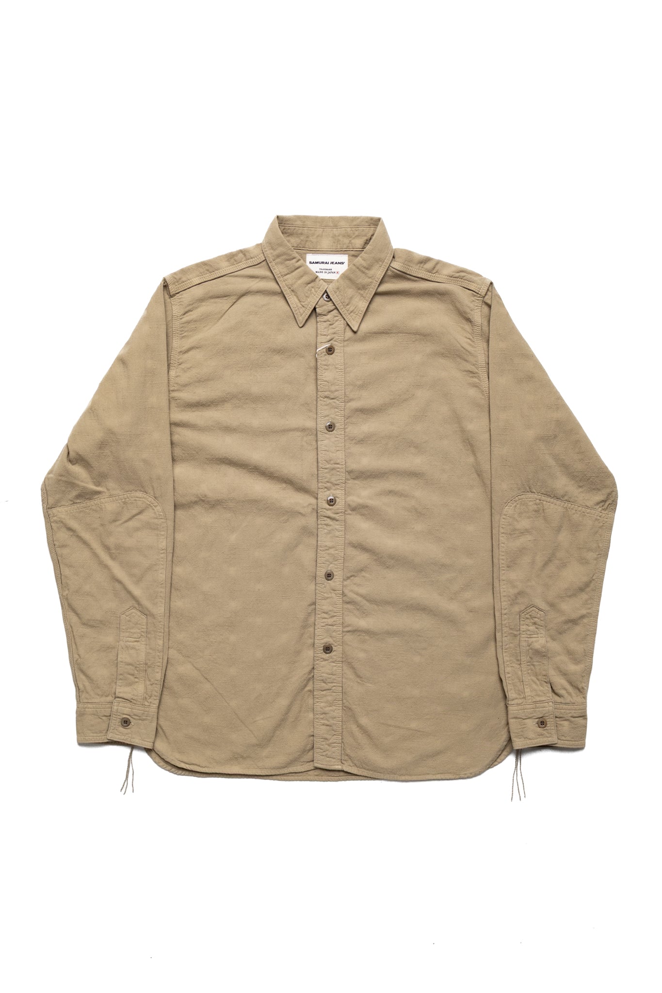 Tropical Weather Dobby Shirt Western Fit - Beige
