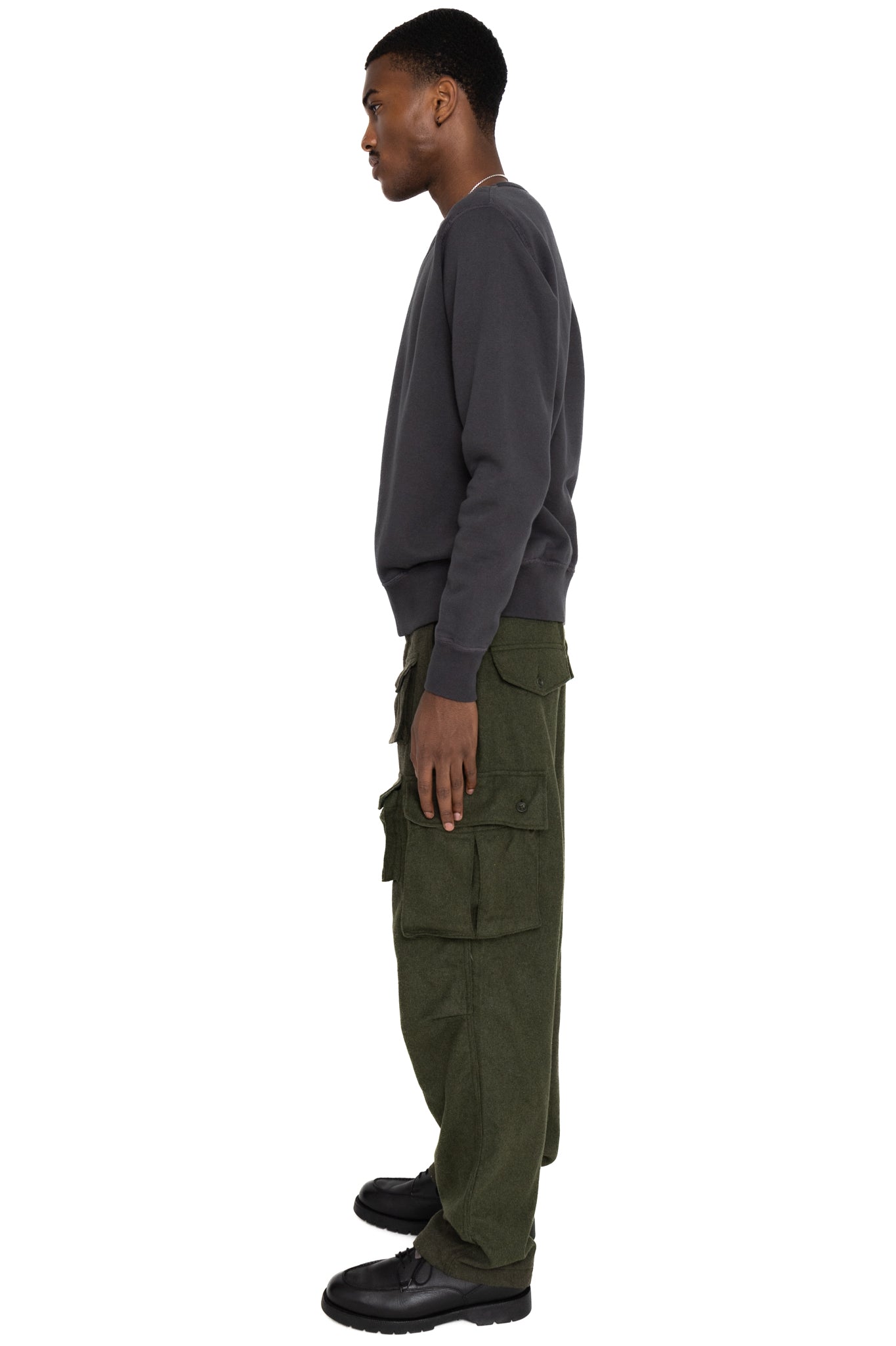 FA Pant Solid Poly Wool Flannel - Olive